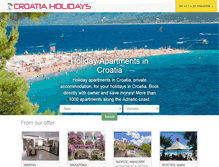 Tablet Screenshot of croatia-holidays.net